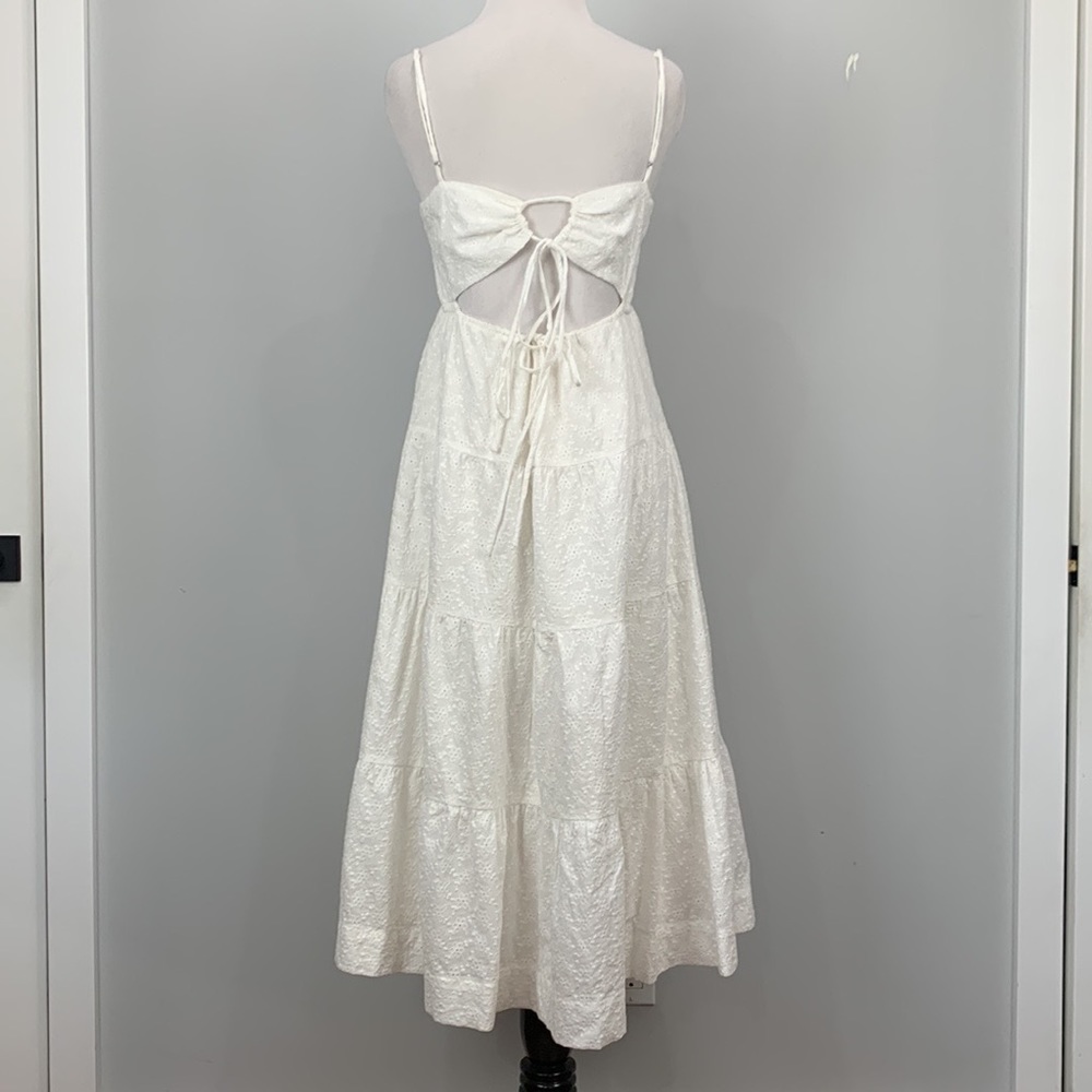 Line & Dot Womens Cotton Floral Charlotte Embroidered Dress - Picture 6 of 13